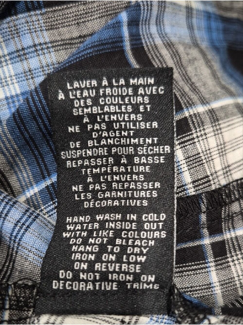Le Château Blue, White & Gray Plaid Sweetheart Neck Top – NWT - Picture 13 of 13